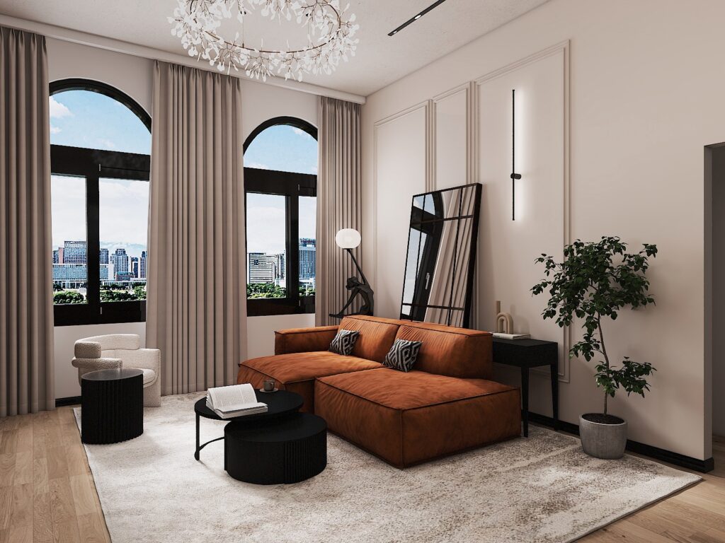 Living room in a tenement